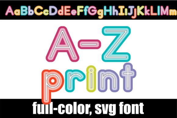 A-z Print: Vibrant Typography for Impactful Design