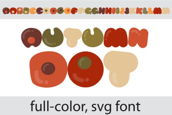 Autumn Dot: A Playful Color Font for Your Creative Toolkit