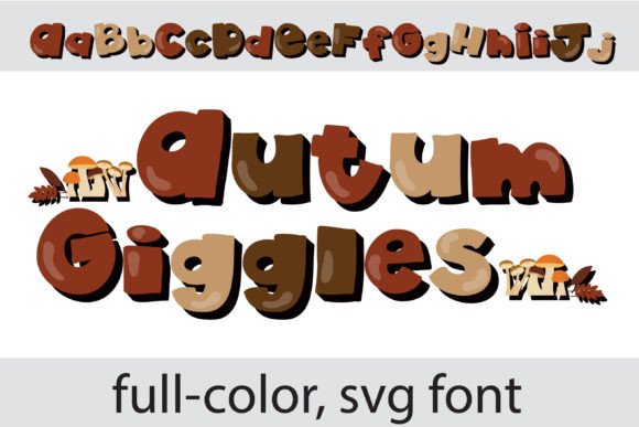 Autumn Giggles: A Playful Color Font for Vibrant Designs