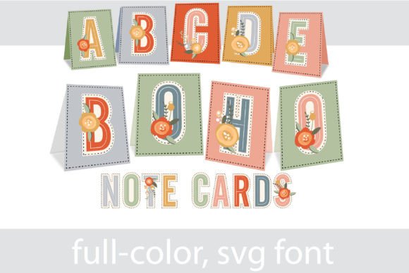 Boho Note Cards: A Designer's Guide to Whimsical, Colorful Typography