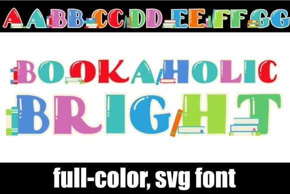 Bookaholic Bright: A Colorful Twist on Modern Typography
