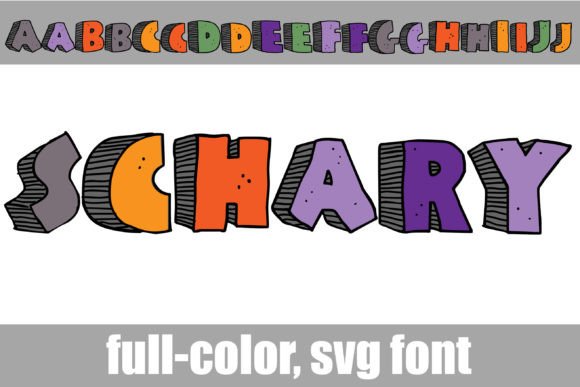 Bring Halloween Projects to Life with the Schary Color Font