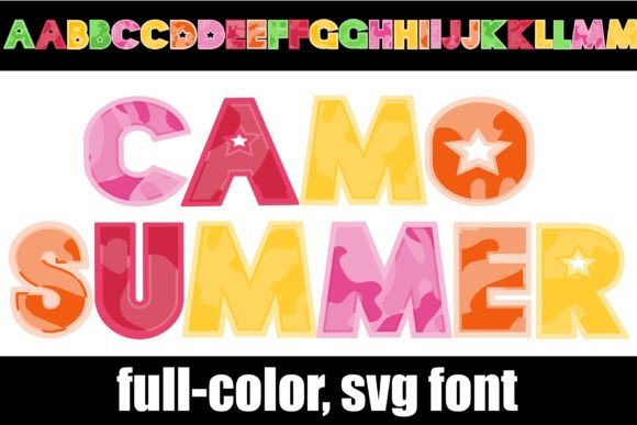 Camo Summer: The Bold Display Font That Blends Nature and Vibrancy
