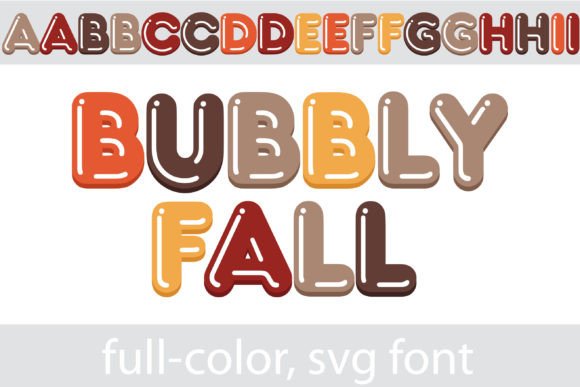 Embrace Autumnal Charm with the Bubbly Fall Font