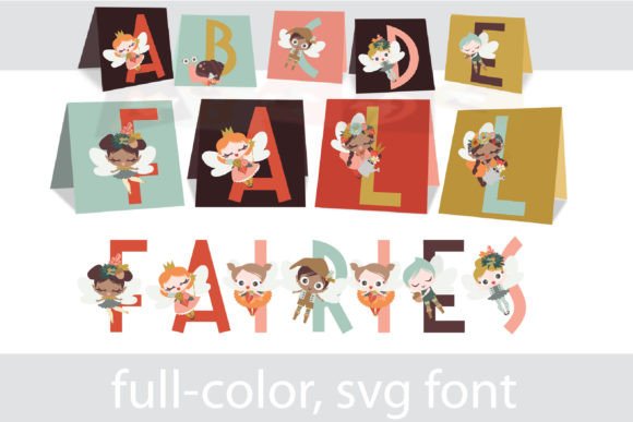 Enchant Your Designs with Fall Fairies Cards Font
