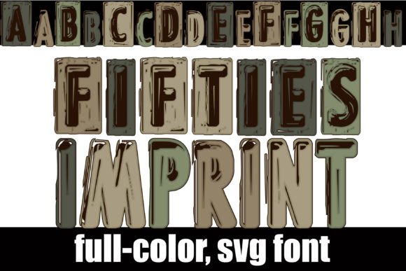 Fifties Imprint: A Bold Nod to Vintage Metal Lettering