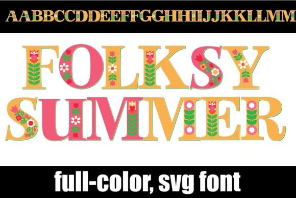 Folksy Summer: The Vibrant SVG Font for Modern Designs