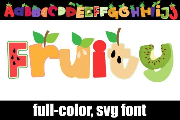 Fruity Font: A Playful SVG Typeface for Modern Design
