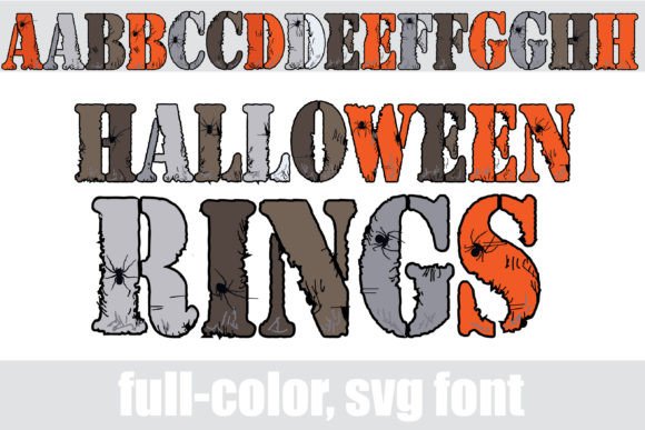 Halloween Rings: A Full-Color Font for Bold Seasonal Designs