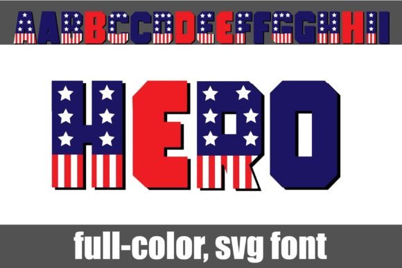 Hero: The Bold, Patriotic Typeface for Impactful Branding