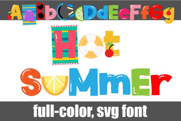 Hot Summer: A Full-Color SVG Font for Vibrant Designs
