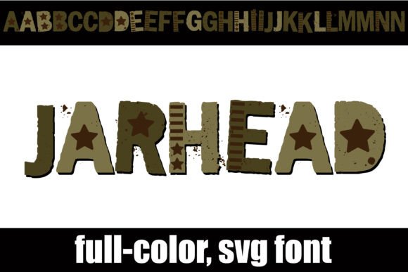 Jarhead: A Grungy, Military-Inspired Font for Bold Designs