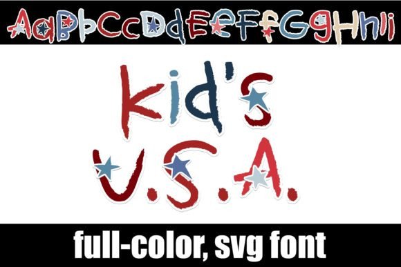 Kids Usa: A Playful Font with Patriotic Punch
