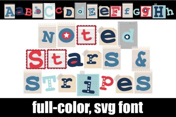 Noted Stars and Stripes: A Patriotic Display Font for Bold Projects