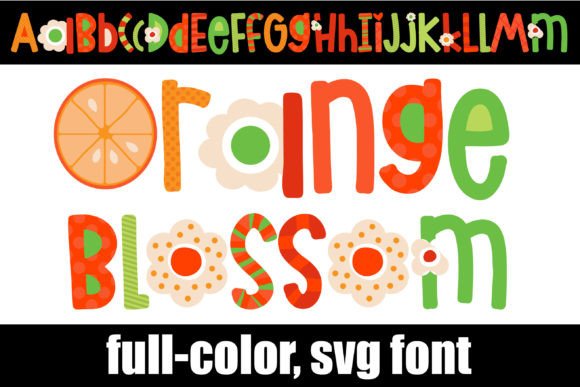 Orange Blossom: A Playful Color Font for Modern Designs