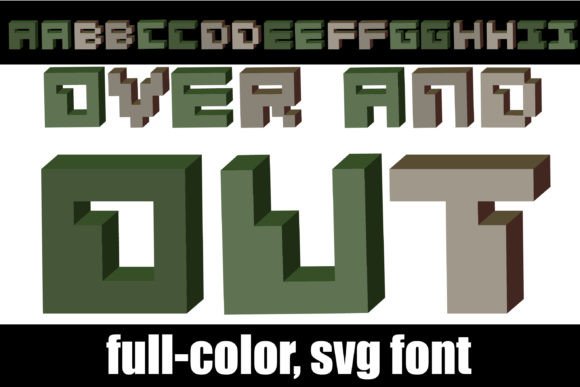 Over and Out: A Military-Style Font with a Digital Twist