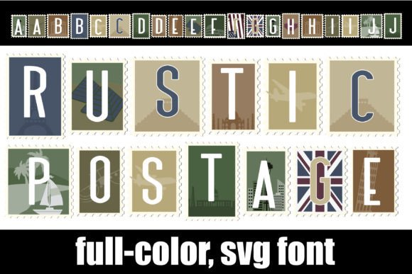 Rustic Postage: A Modern Font with Vintage Charm
