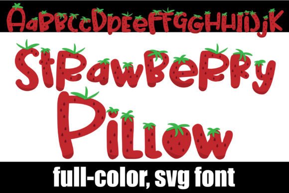 Strawberry Pillow: A Creative Font for Playful Designs