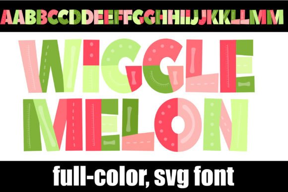 Wigglemelon: A Playful, Full-Color Font for Bold Designs